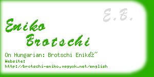 eniko brotschi business card